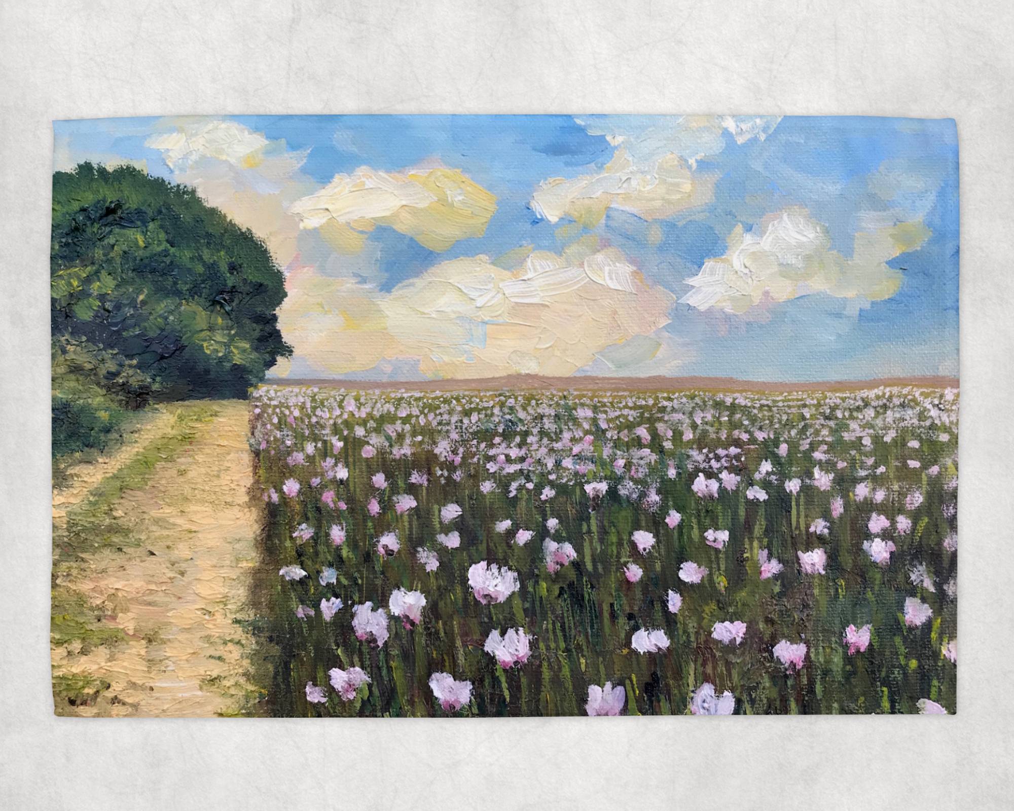 Poppy Path Tea Towel